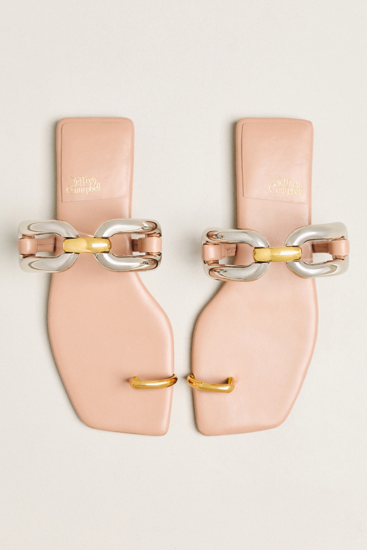 Jeffrey Campbell Guilded 2 Toe Ring Sandals