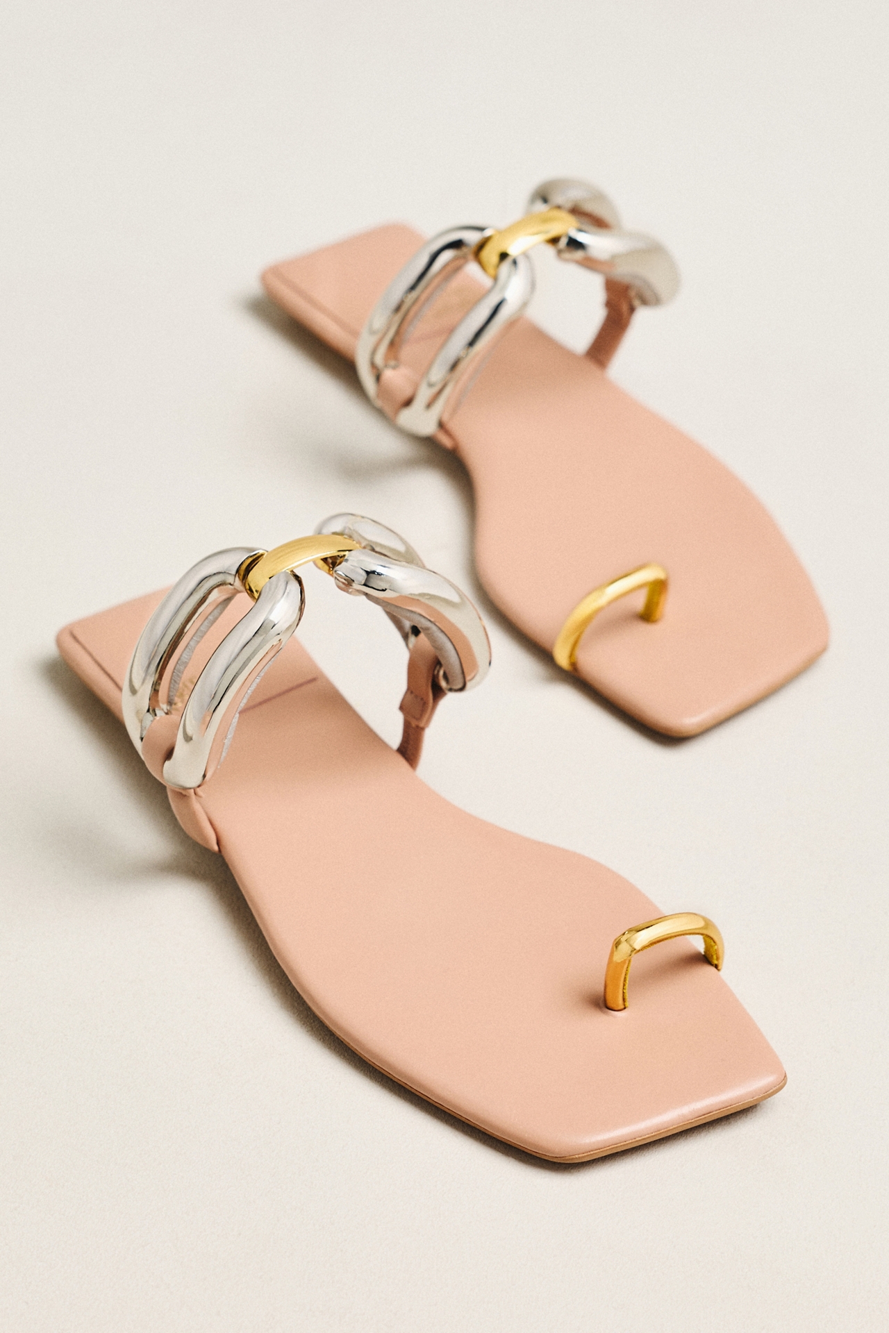 Jeffrey Campbell Guilded 2 Toe Ring Sandals