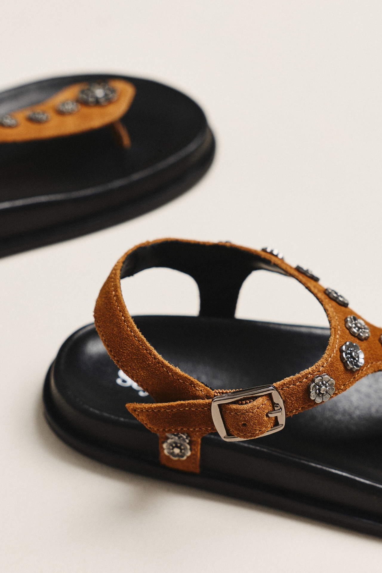 Seychelles Sunday Funday Studded T-Strap Sandals