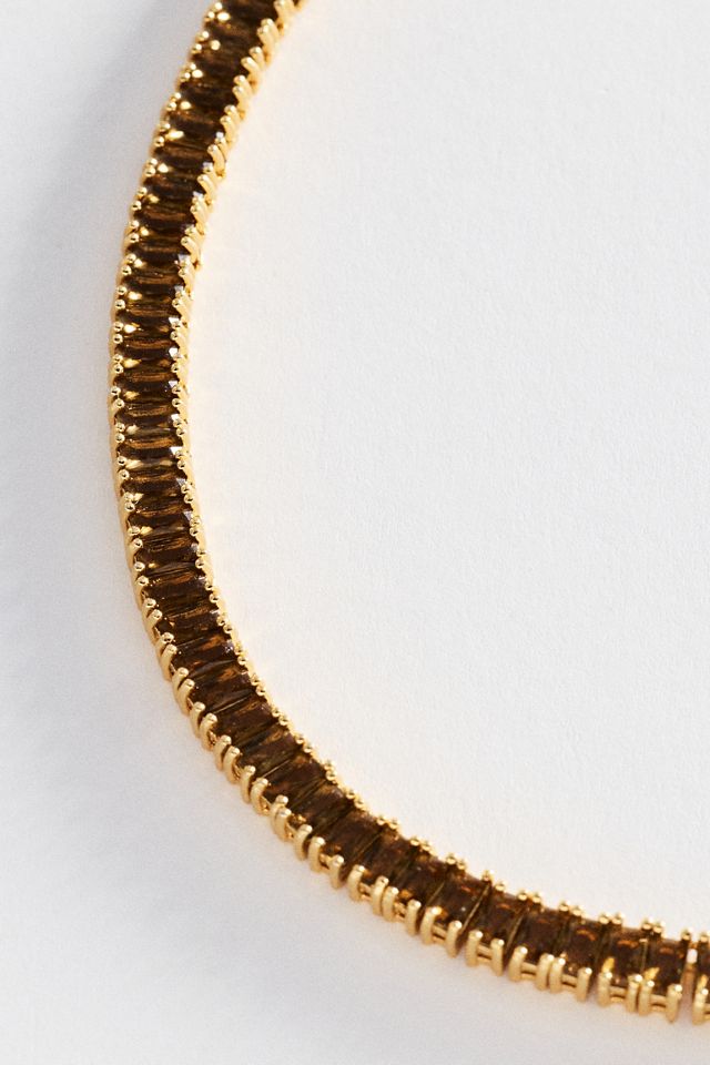 Crystal Haze Baguette Necklace #1