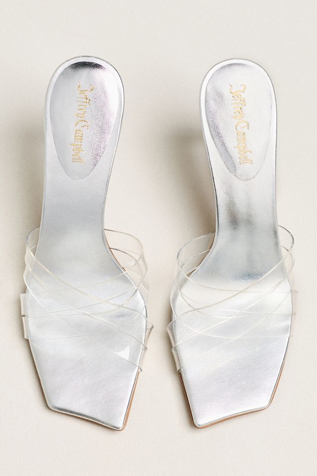 Jeffrey Campbell Dewdrop Square-Toe Heeled Sandals #1