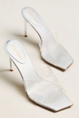 Jeffrey Campbell Dewdrop Square-Toe Heeled Sandals