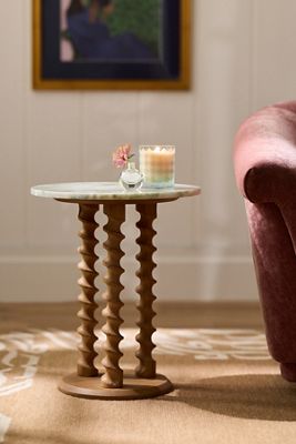 Tybee Marble Side Table