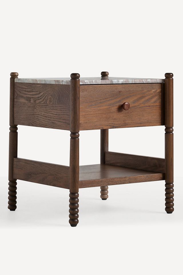 Amelia Marble Top Nightstand #1