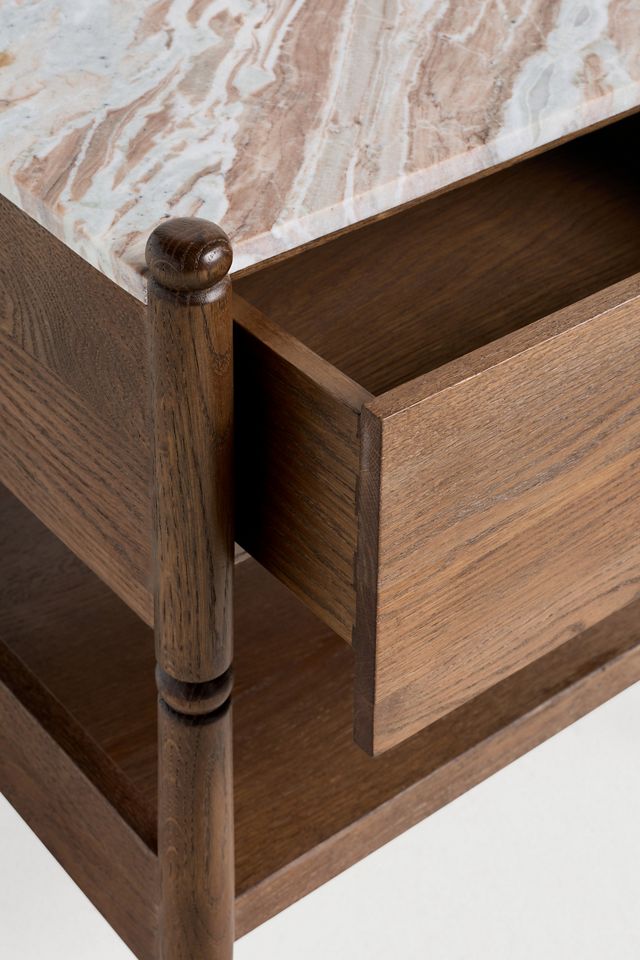 Amelia Marble Top Nightstand #2