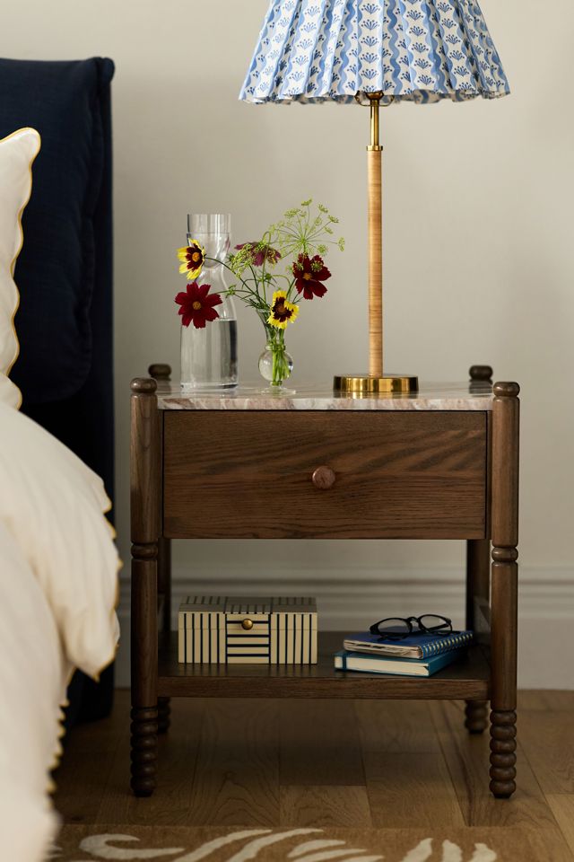 Amelia Marble-Top Nightstand #6