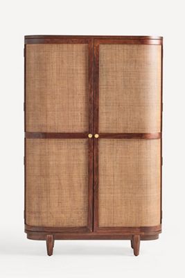 Canggu Acacia Cane Armoire