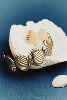Panacea Shell Motif Cuff Bracelet