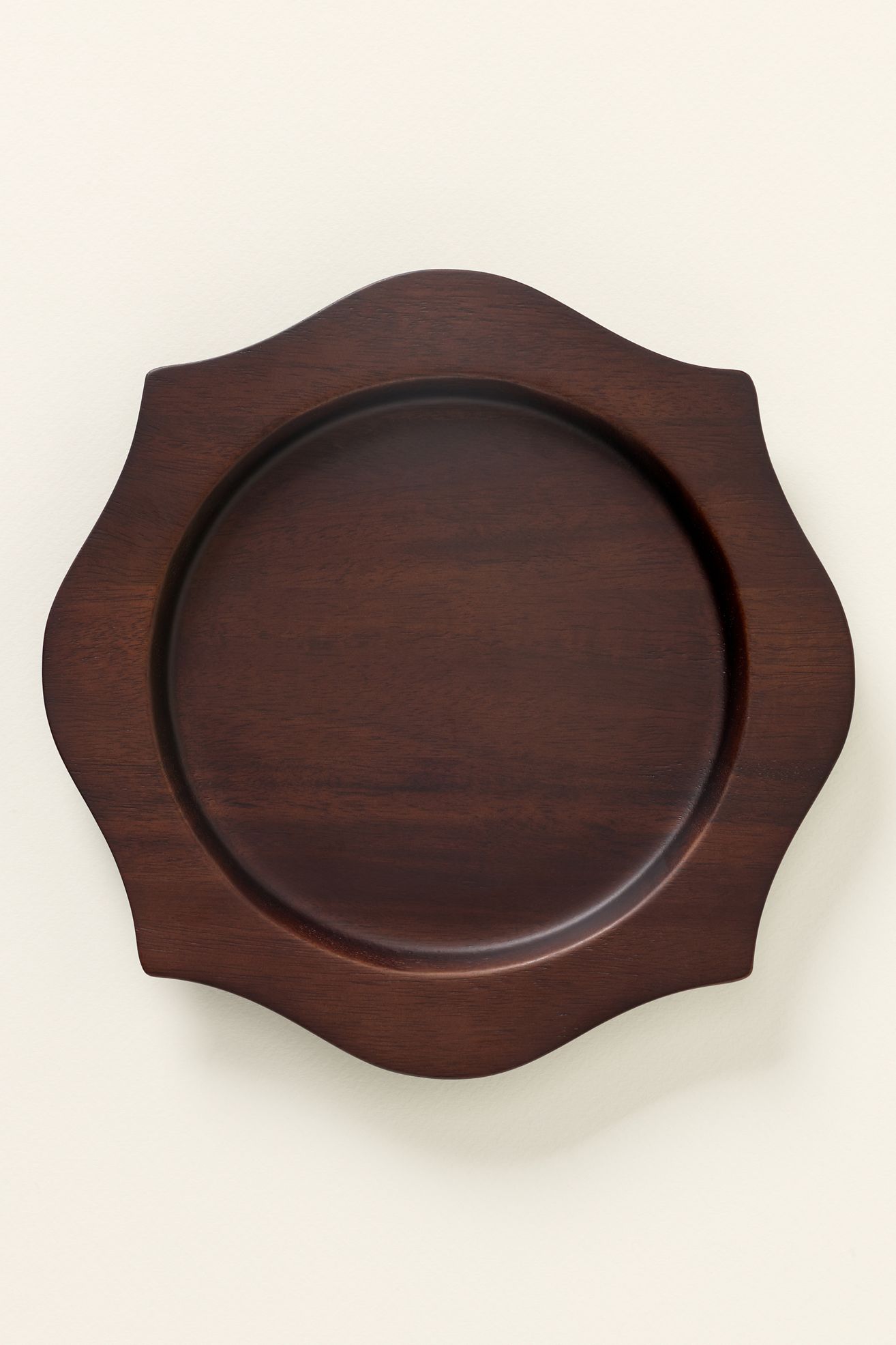 Romie Small Round Wood Cheese Board - Walnut, One Size