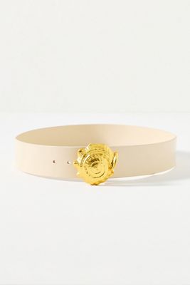 By Anthropologie Seashell Buckle Belt