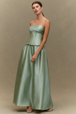 chinese dress ladies Mac Duggal - Silver Nude Sequin Cowl Midi Dress with Velvet Flower