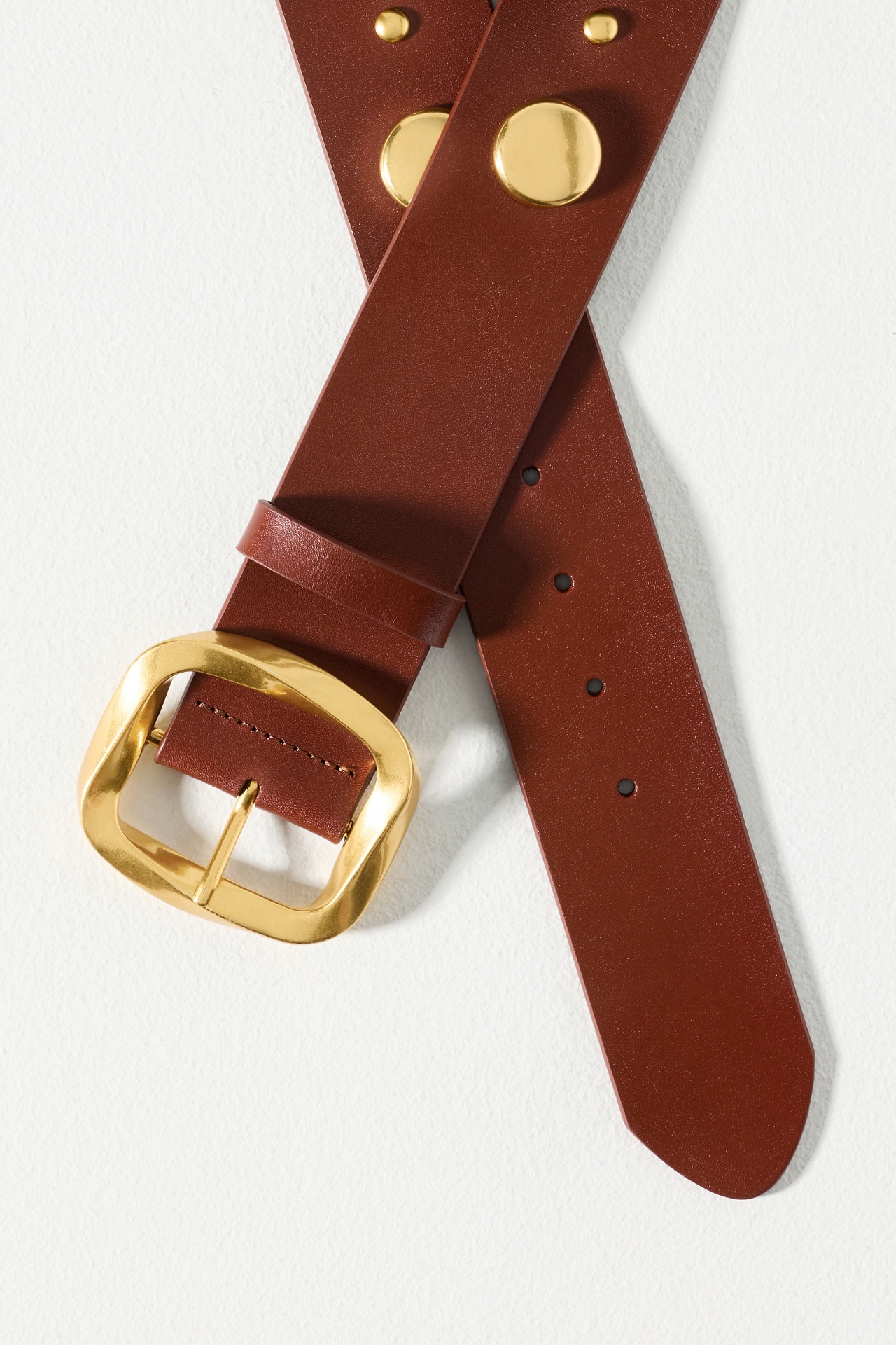 Studded Wrapped Buckle Belt