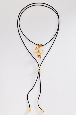 Marea Charm Wrap Lariat Necklace