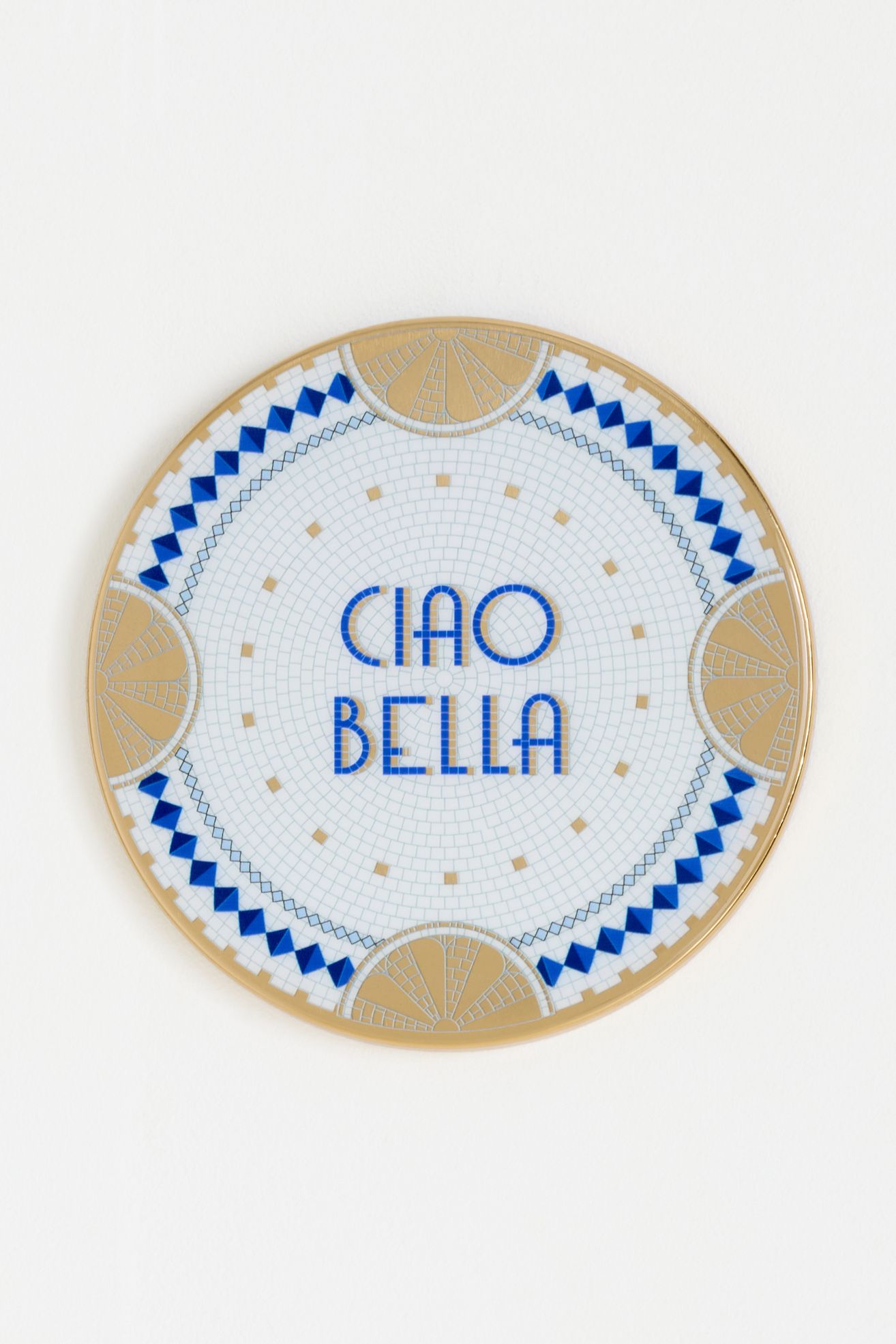 Bistro Tile Stoneware Gallery Wall Charm: Italia Edition - Ciao Bella, One Size