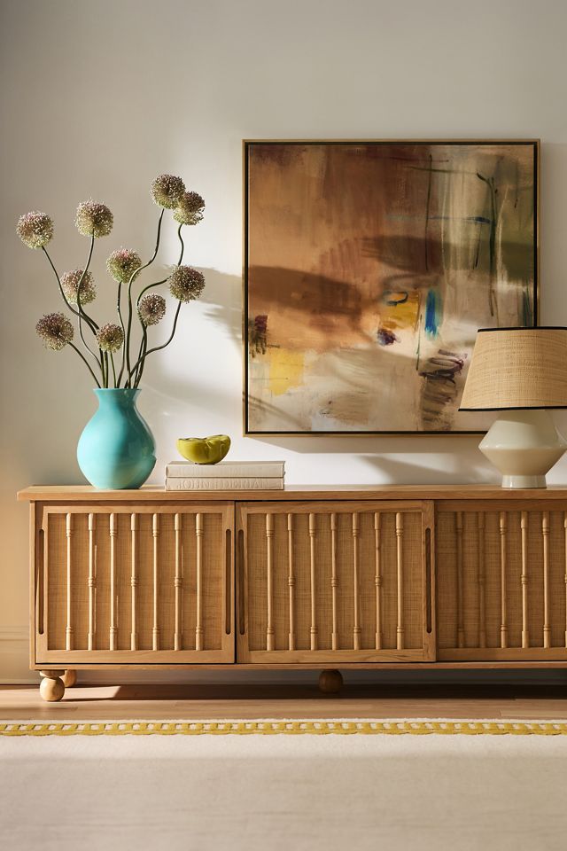 Cassia Raffia Media Cabinet #6
