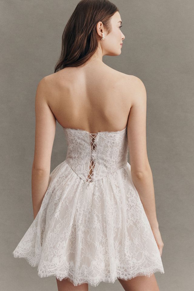chinese dress ladies Danny Open Back Sheer Lace Mini Dress – edikted