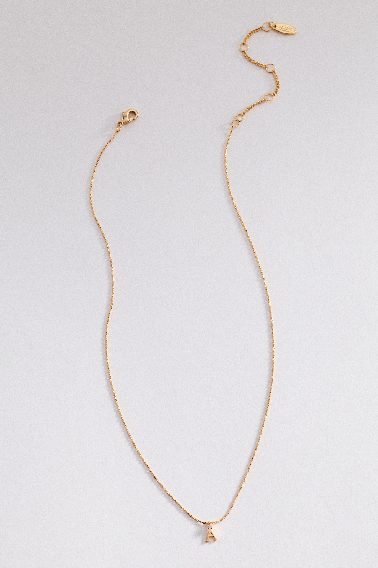 Crystal Monogram Pendant Necklace