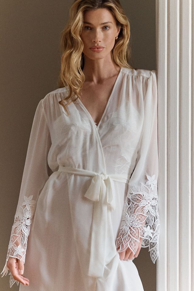 Rya Collection Delight Sheer Wrap Maxi Robe #3