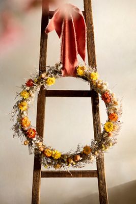 Floral Confetti Circlet Wreath