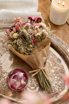 Pink Confetti Dried Bouquet