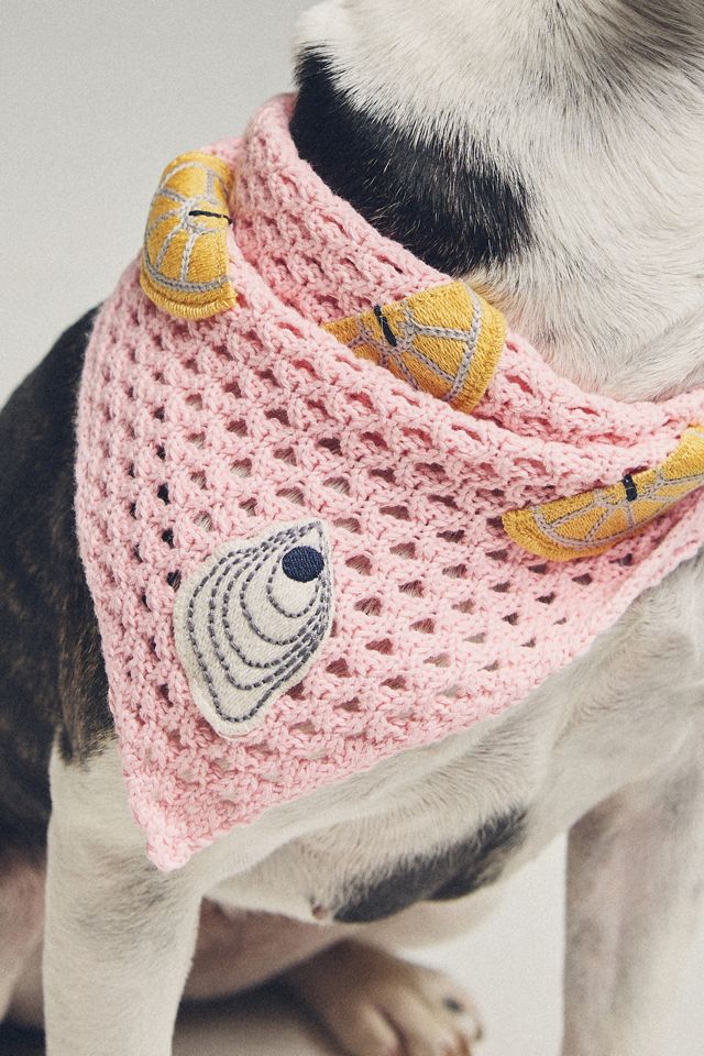 By Anthropologie Crochet Pet Bandana #1