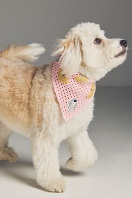 By Anthropologie Crochet Pet Bandana