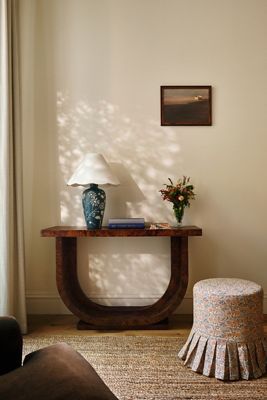 Prescott Burl Console Table