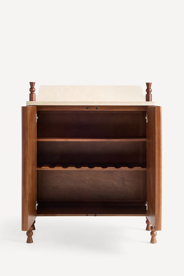 Dawn Marble Top Bar Cabinet #1