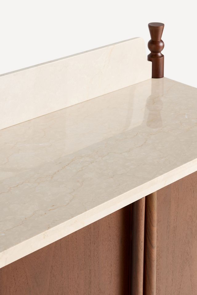 Dawn Marble Top Bar Cabinet #4