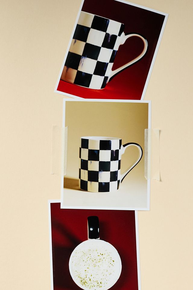MacKenzie-Childs Check Porcelain Mug #1