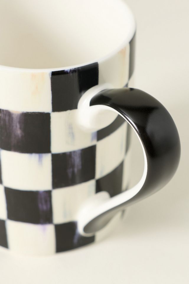 MacKenzie-Childs Check Porcelain Mug #4