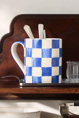 MacKenzie-Childs Check Porcelain Mug