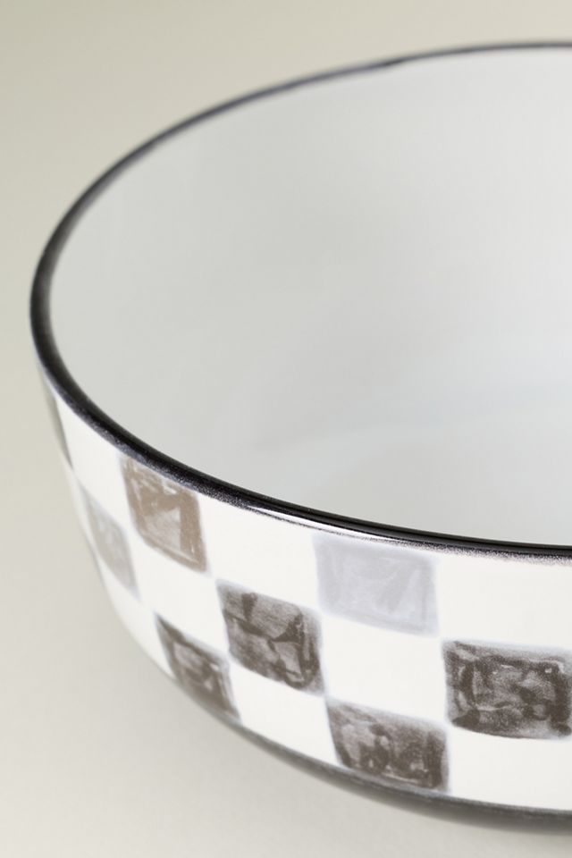 MacKenzie-Childs Stoneware Check Serving Bowl #2