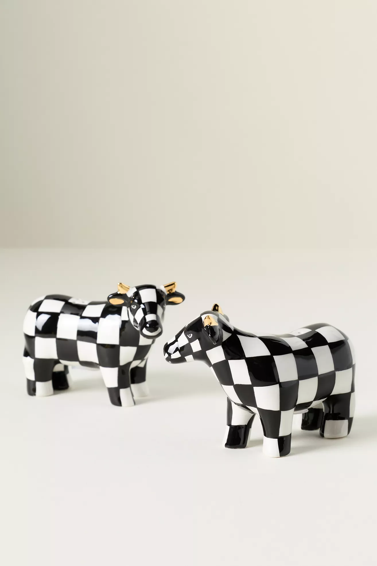 MacKenzie-Childs Cow Salt & Pepper Set - thumbnail 2