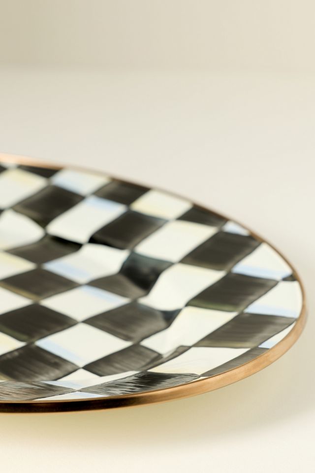 MacKenzie-Childs Check Small Oval Platter | AnthroHome
