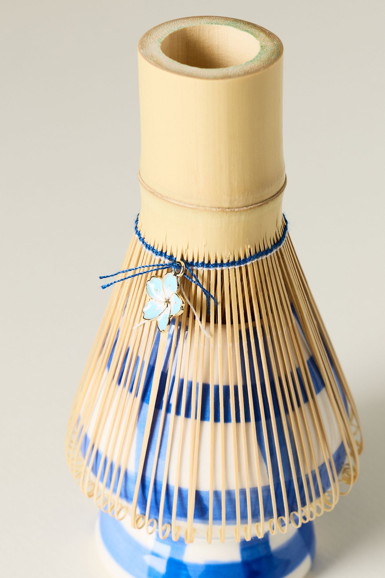 Greta Matcha Whisk - Blue Plaid, One Size