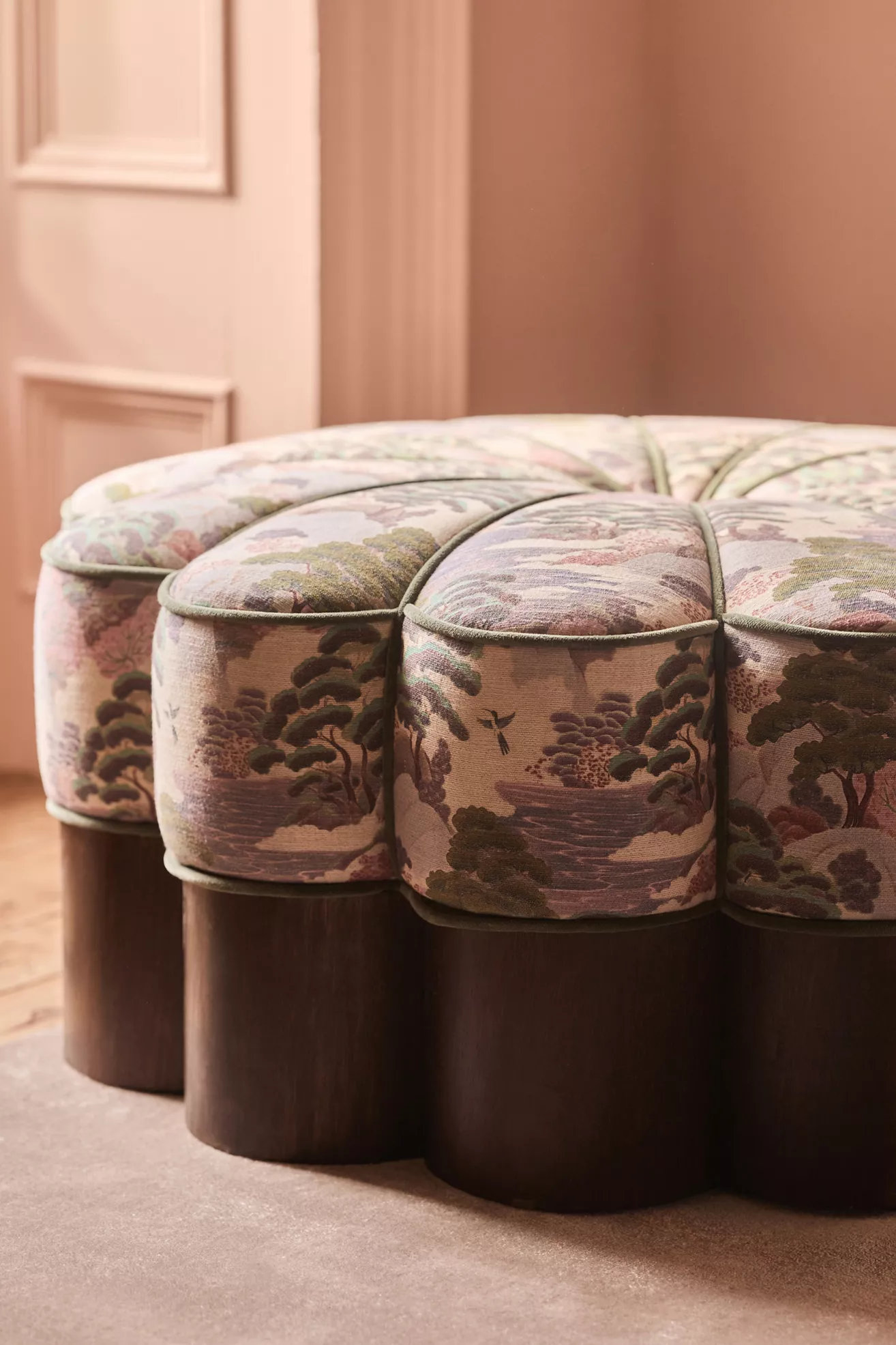 Merve Kahraman Floral Ottoman
