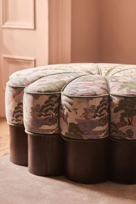 Merve Kahraman Floral Ottoman