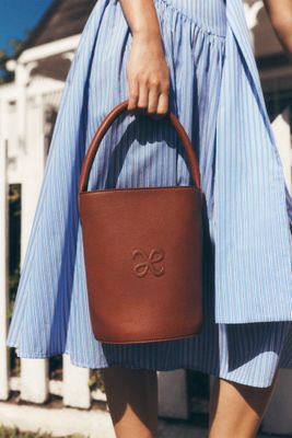 Maeve Faux Leather Bucket Bag