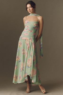 green emerald velvet dress Classics Lover Off-The-Shoulder Satin A-Line Mini Dress in Sage | Size: L | Knit Fabric/Satin Fabric main image 0