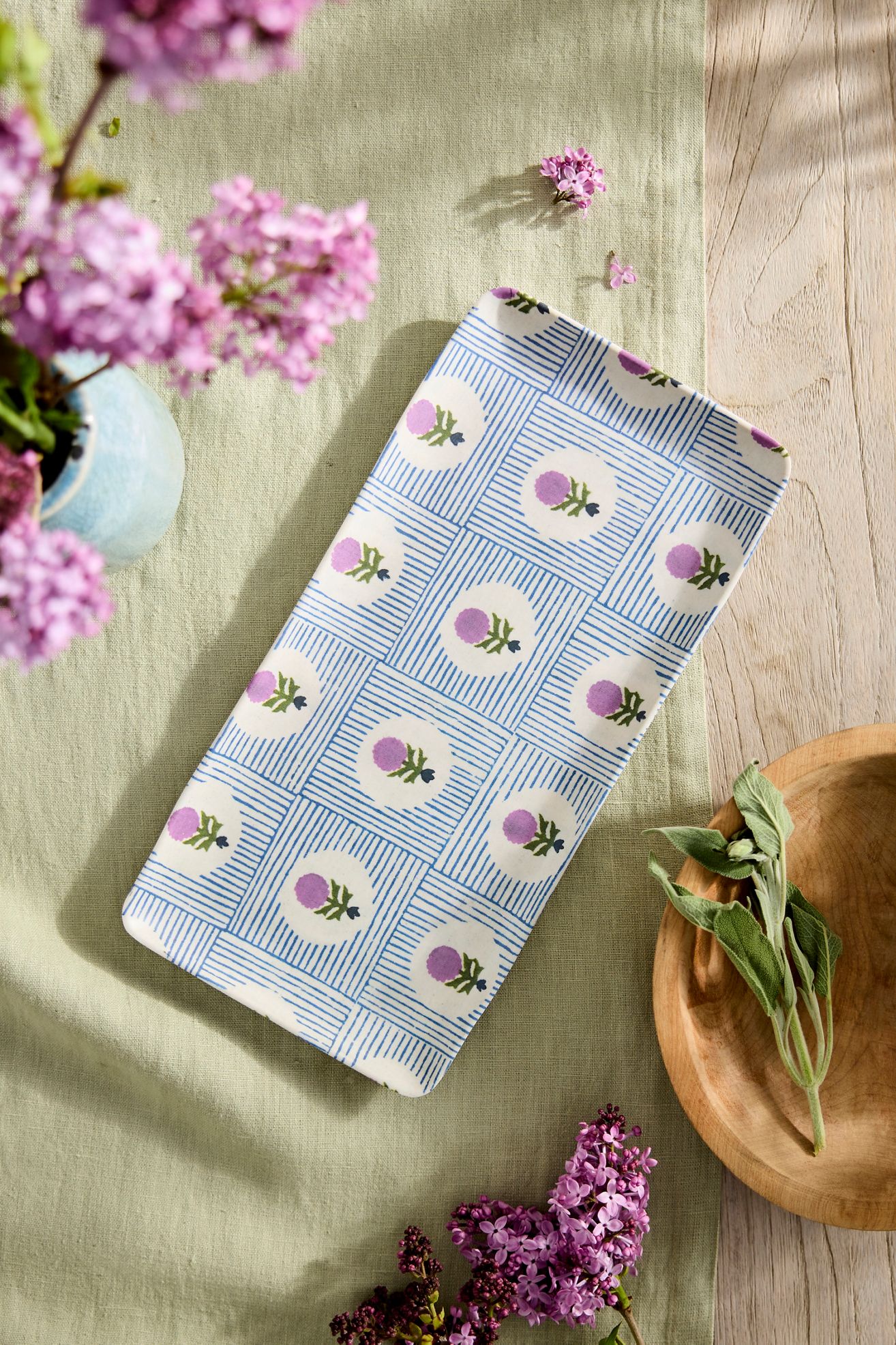 Blossom Melamine Serving Platter - Multi, S