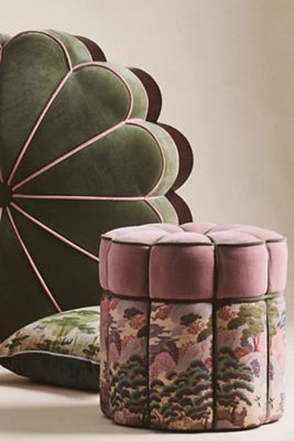 Merve Kahraman Floral-Shaped Ottoman