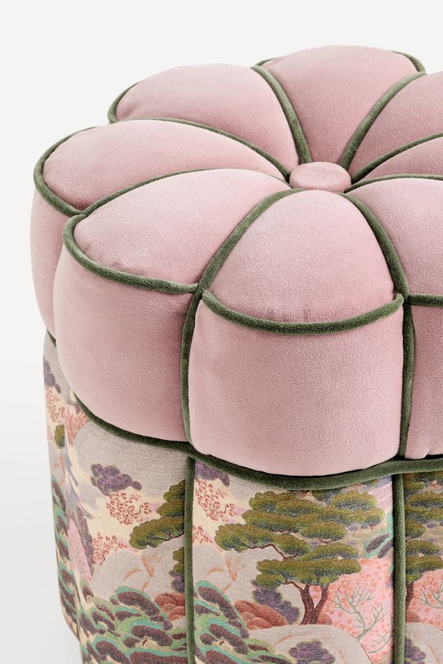 Merve Kahraman Floral-Shaped Ottoman #1