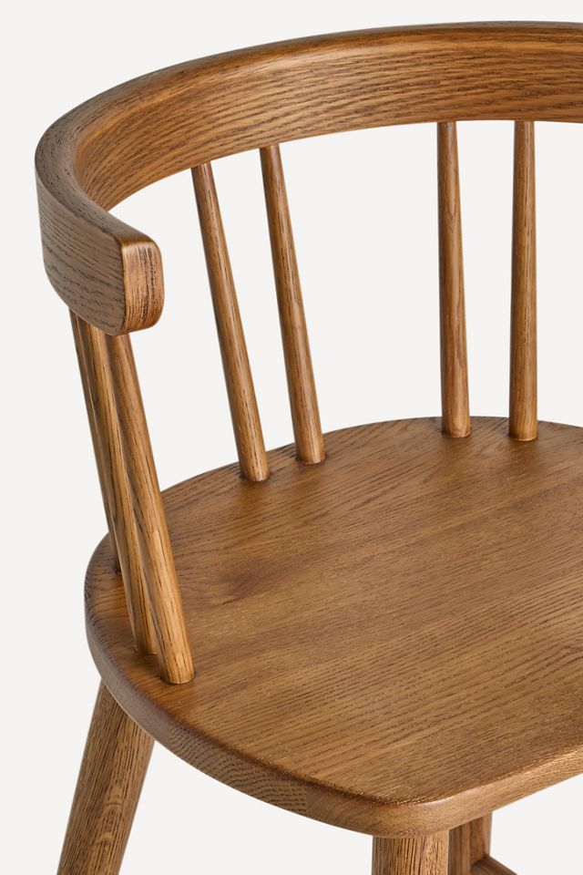 Marlee Oak Swivel Stool #4