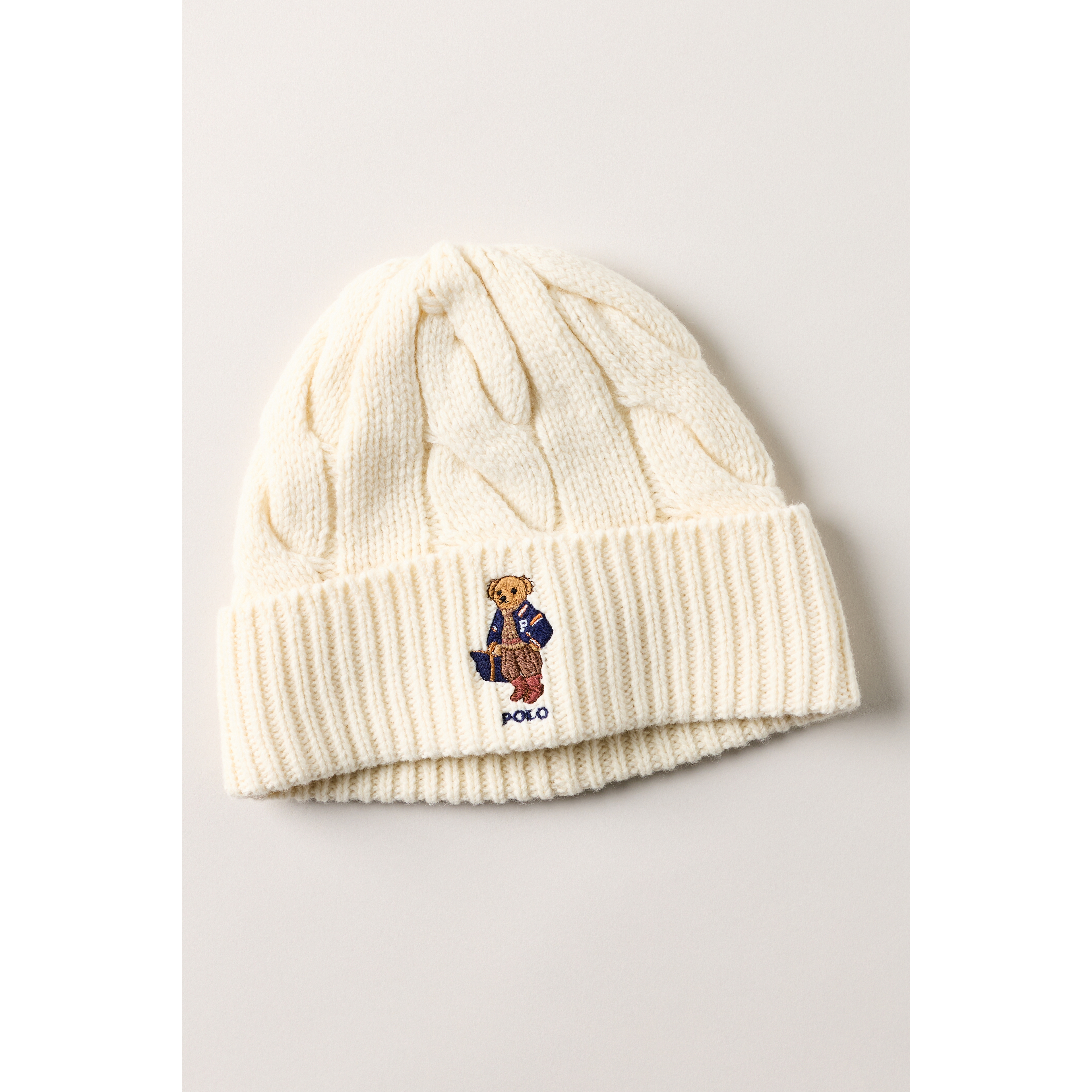 Polo Ralph Lauren Polo Bear Cable-Knit Beanie