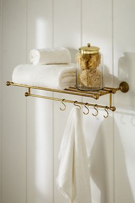 Eloise Brass Hanging Bath Shelf