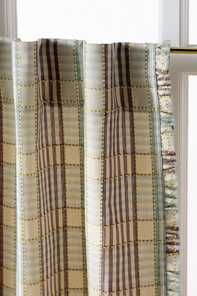 Cortinas de Café de Algodón Tucker con Borde de Volantes By Anthropologie, Juego de 2 #1