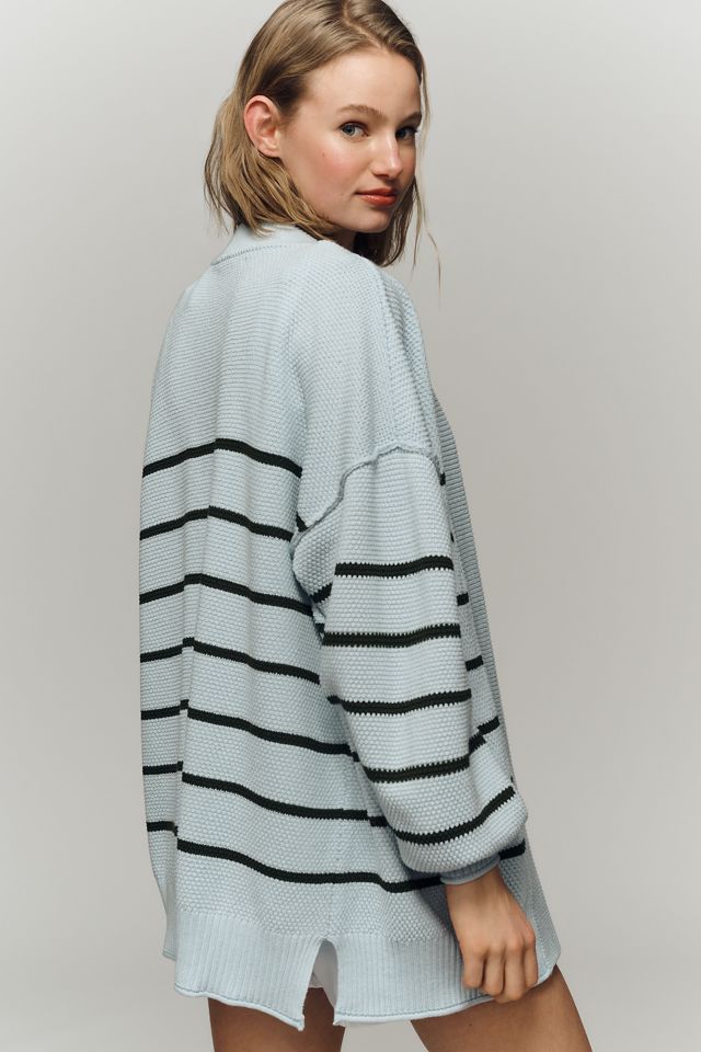 By Anthropologie Waffle Cardigan Sweater #1
