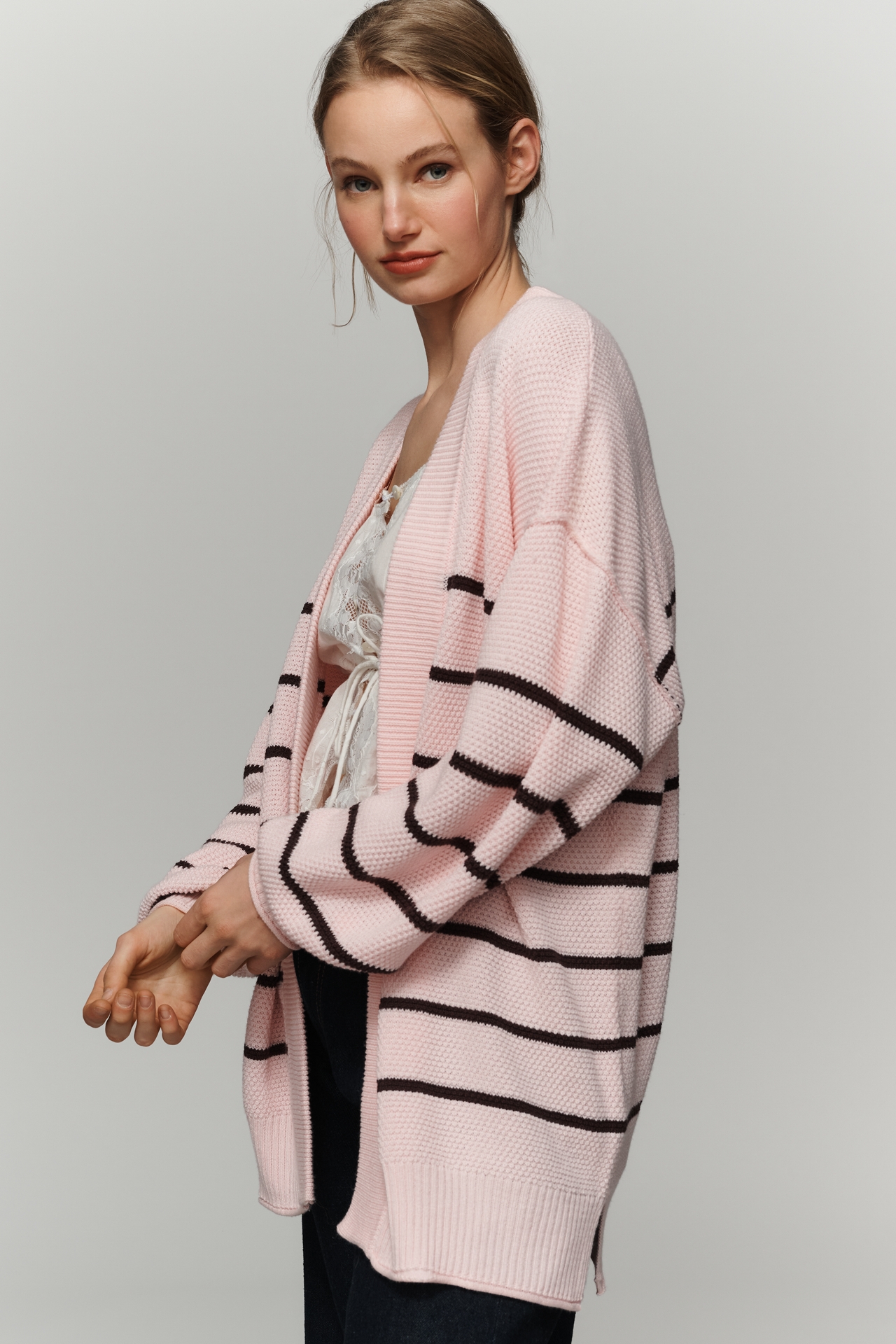 By Anthropologie Waffle Cardigan Sweater