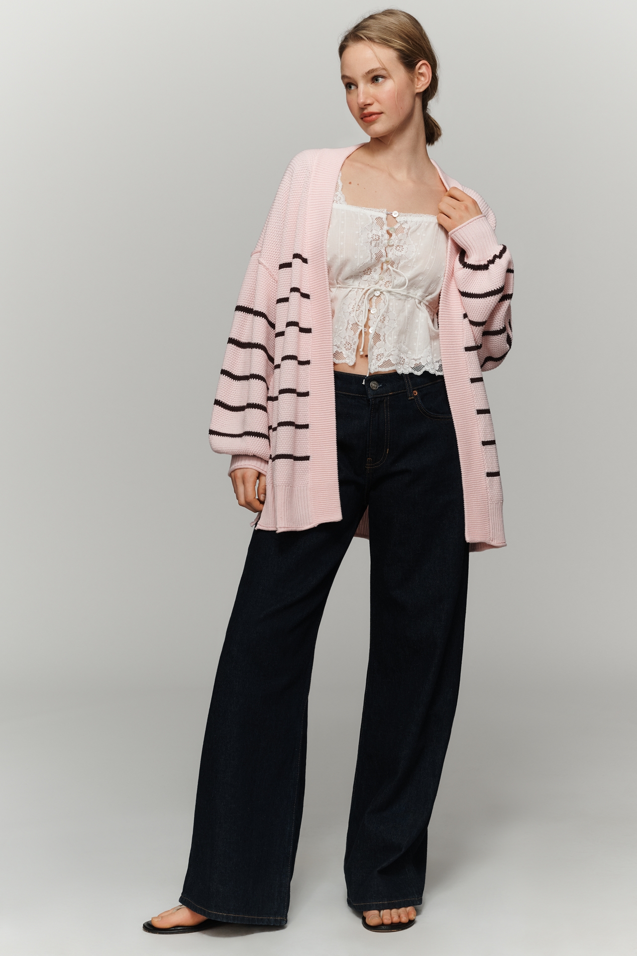By Anthropologie Waffle Cardigan Sweater